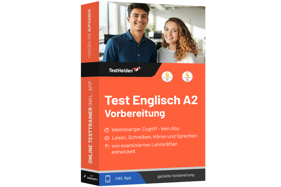 Produktbox Englisch A2 Niveau Testtrainer