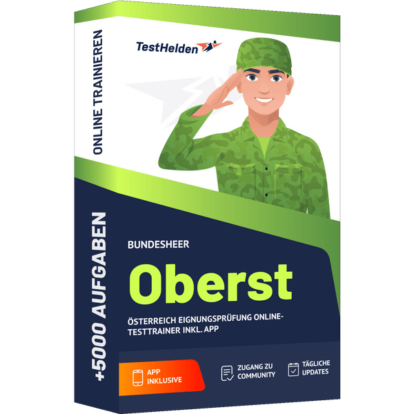 Produktbox Bundesheer Oberst Österreich Testtrainer