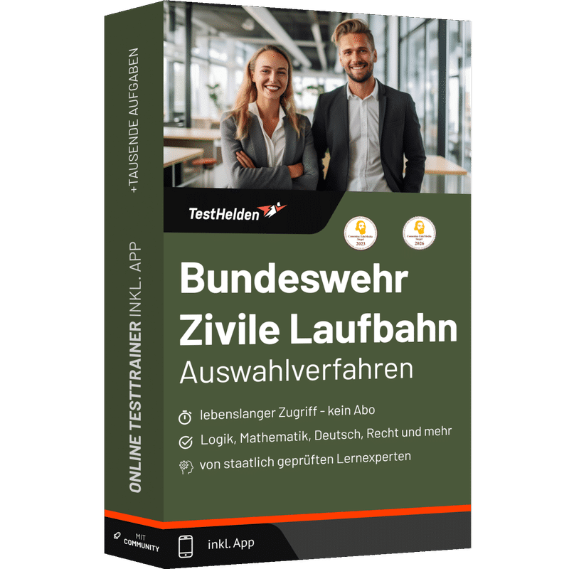 Produktbox Bundeswehr Zivile Laufbahn Testtrainer