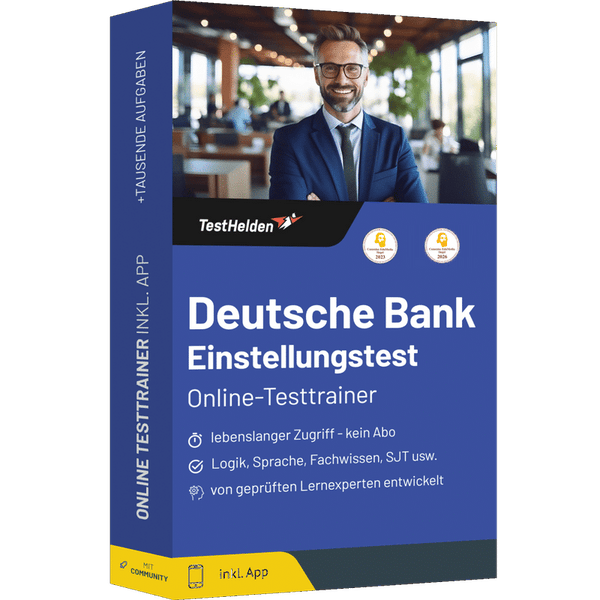 Produktbox Deutsche Bank Testtrainer
