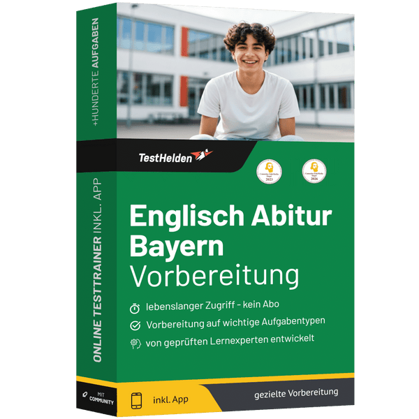 Produktbox Englisch Abitur Bayern Testtrainer