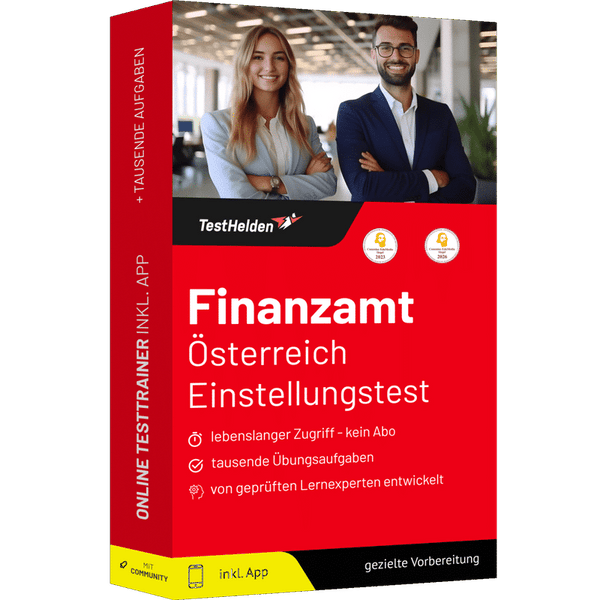 Produktbox Finanzamt Österreich Testtrainer