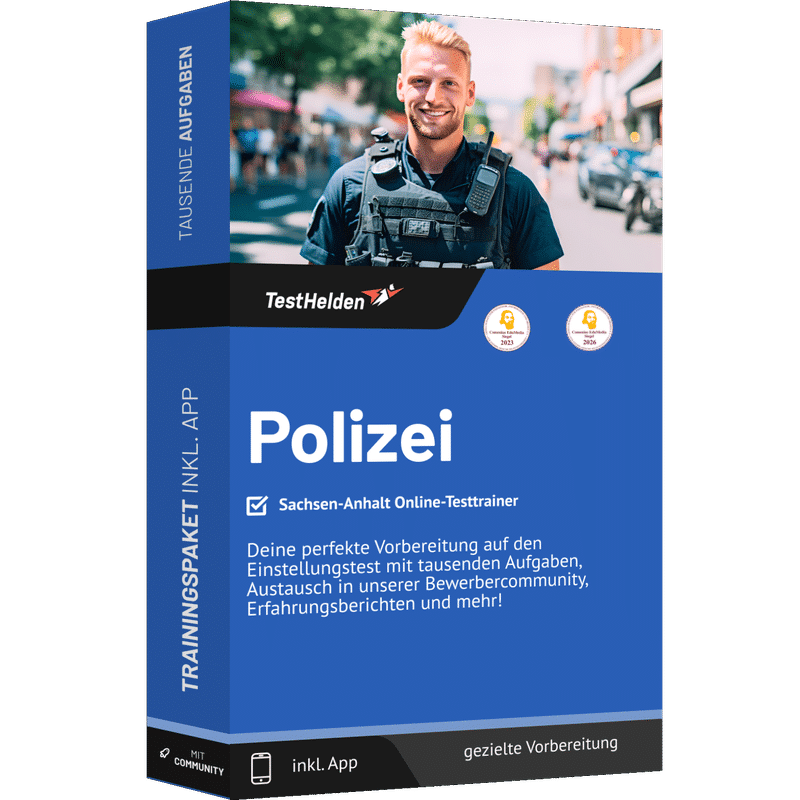 Produktbox Polizei Sachsen-Anhalt Testtrainer