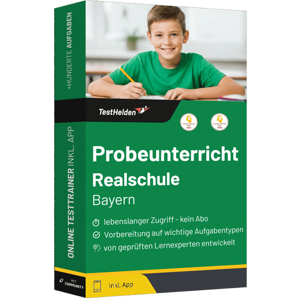 Produktbox Probeunterricht Realschule Bayern