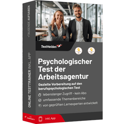 Produktbox Arbeitsagentur Eignungstest Testtrainer