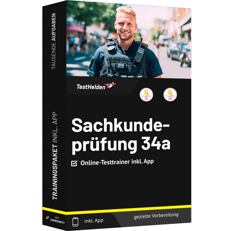 Produktbox Sachkundeprüfung 34a Testtrainer