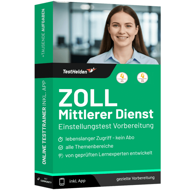 Produktbox Zoll Mittlerer Dienst Testtrainer