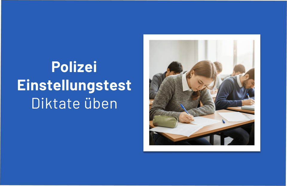 Polizei Diktat: So meisterst du die Herausforderung im Einstellungstest