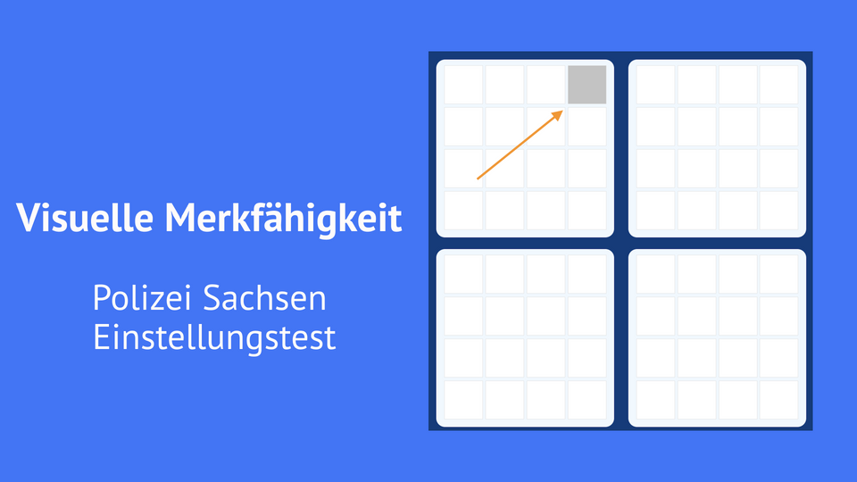 Visuelle Merkfähigkeit im Polizei Sachsen Einstellungstest üben – so wirst du zum Profi!