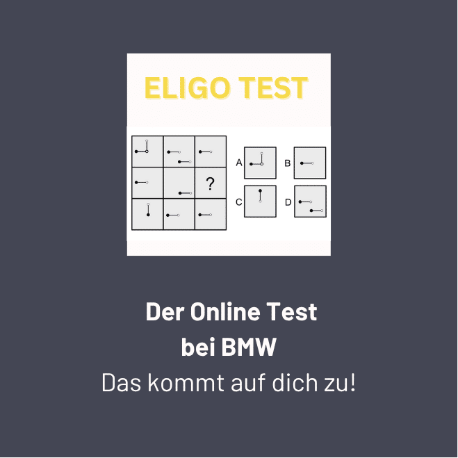 Logikaufgabe aus einem Eligo-Test für das BMW-Auswahlverfahren