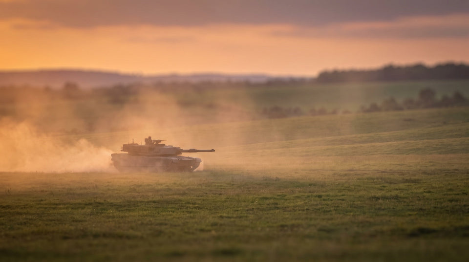 Kampfpanzer auf dem Übungsplatz, Panzertruppe