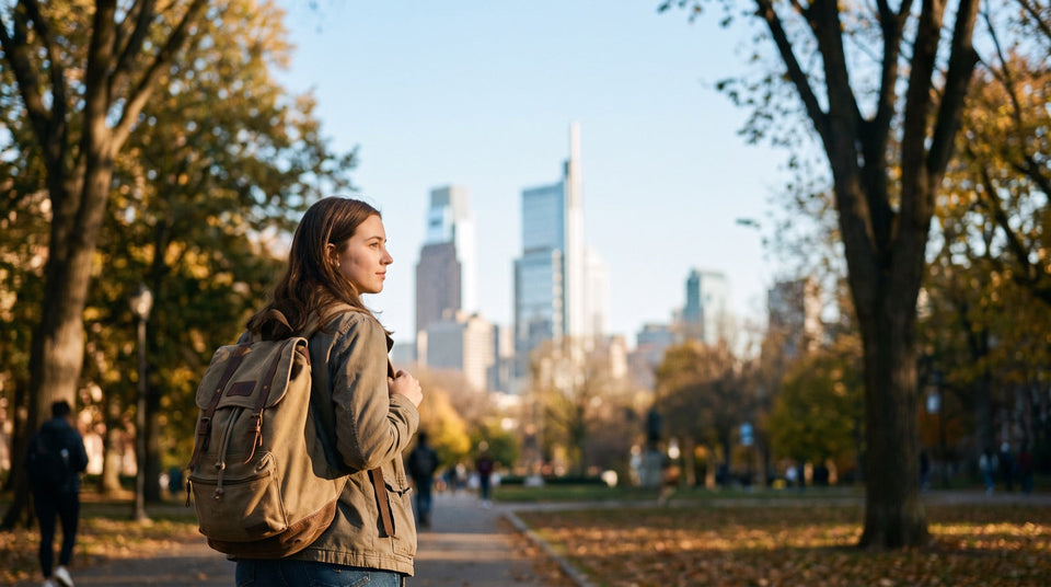 Studieninteressierte auf dem Weg zum Psychologiestudium in Frankfurt am Main