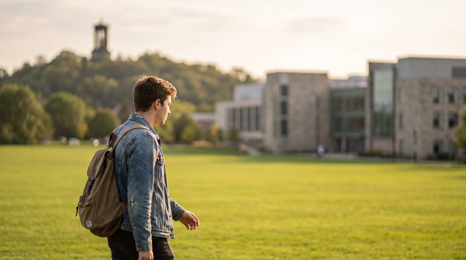 Studieninteressierte auf dem Weg zum Psychologiestudium in Kassel