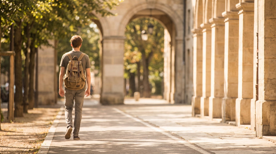 Studieninteressierte auf dem Weg zum Psychologiestudium in Münster