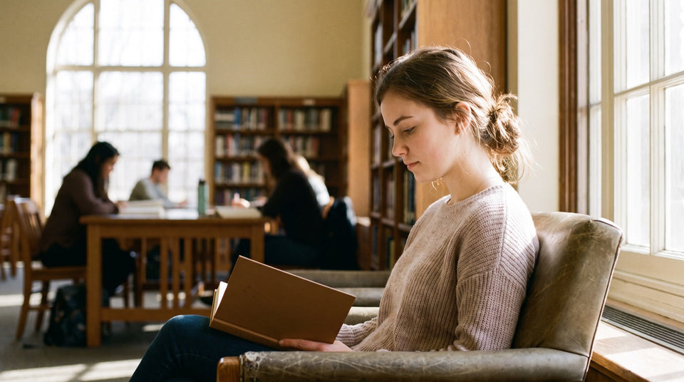Studentin in der Bibliothek, Wunsch Psychologiestudium