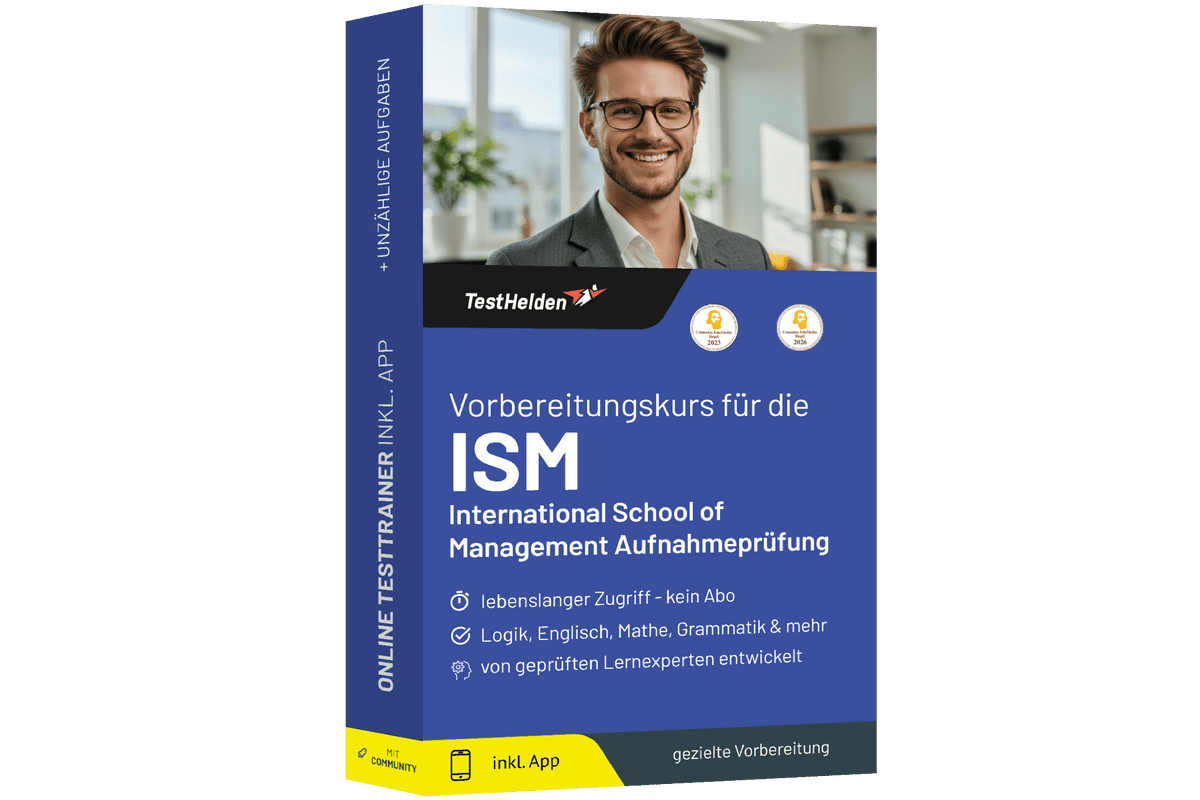 Produktbox International School of Management/ ISM Aufnahmeprüfung 2026 – Online-Testtrainer
