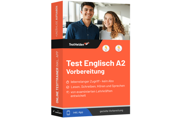 Produktbox Englisch A2 Niveau Testtrainer