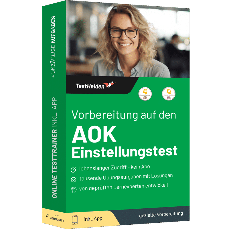 Produktbox des AOK Testtrainer
