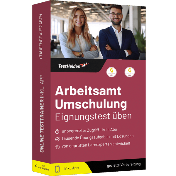 Produktbox Arbeitsamt Umschulung Testtrainer