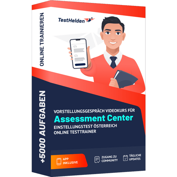 Produktbox Assessment Center Österreich Testtrainer