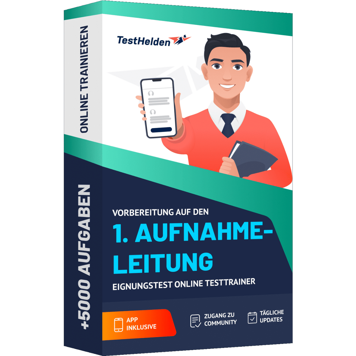 Produktbox Vorbereitung auf den 1. Aufnahmeleitung Eignungstest 2026 üben – Online Testtrainer