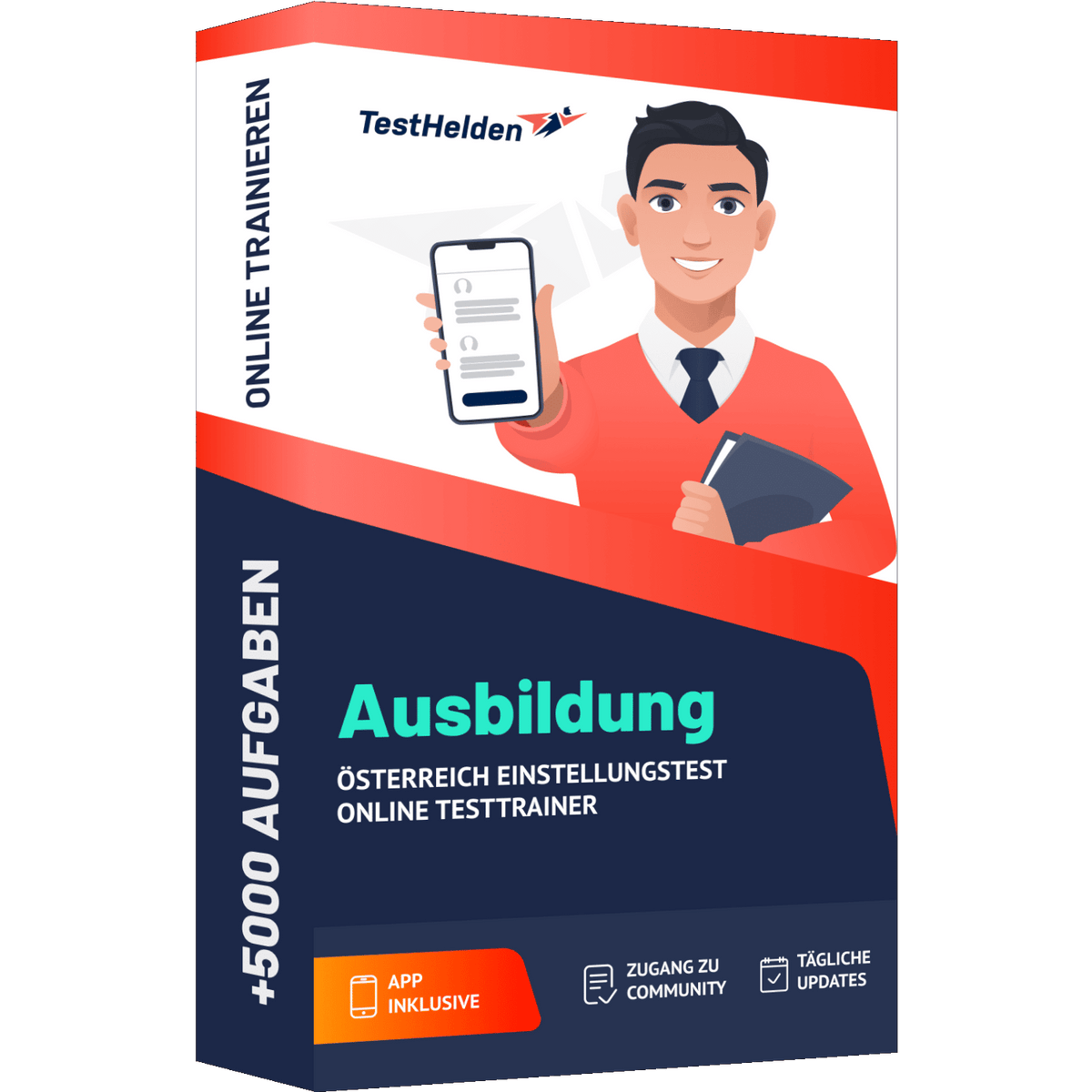 Produktbox Ausbildung Österreich Einstellungstest 2026 üben – Online Testtrainer