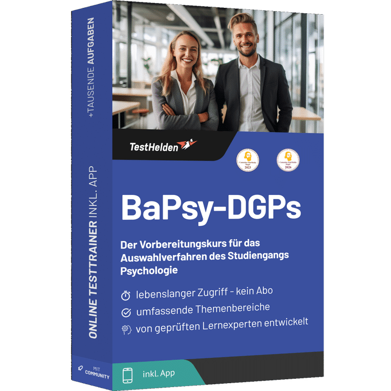 Produktbox BaPsy DGPs Vorbereitung 2026 üben – Online-Testtrainer
