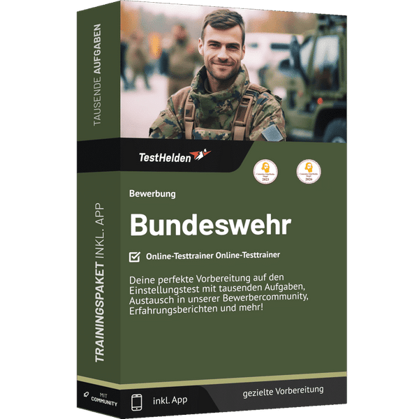 Produktbox Bewerbung Bundeswehr Testtrainer