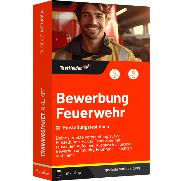 Produktbox Bewerbung Feuerwehr Online-Kurs