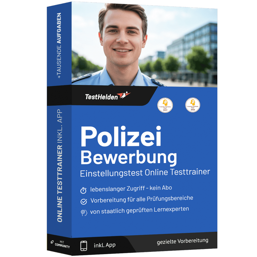 Produktbox Bewerbung Polizei Testtrainer
