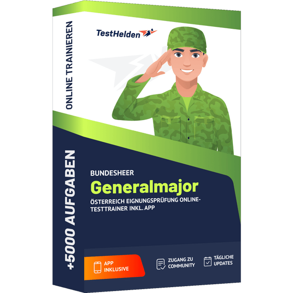 Produktbox Bundesheer Generalmajor Testtrainer