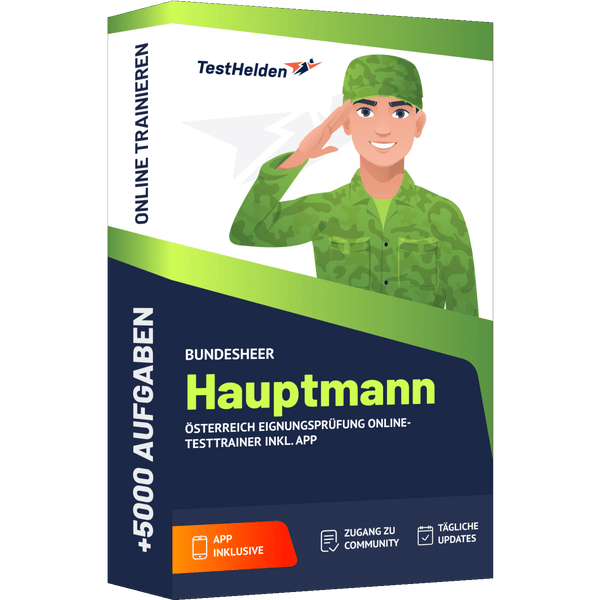 Produktbox Bundesheer Hauptmann Testtrainer