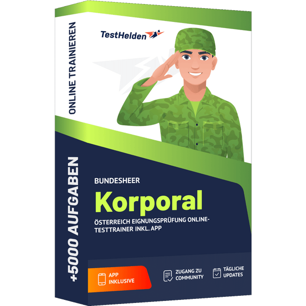 Produktbox Bundesheer Korporal Testtrainer