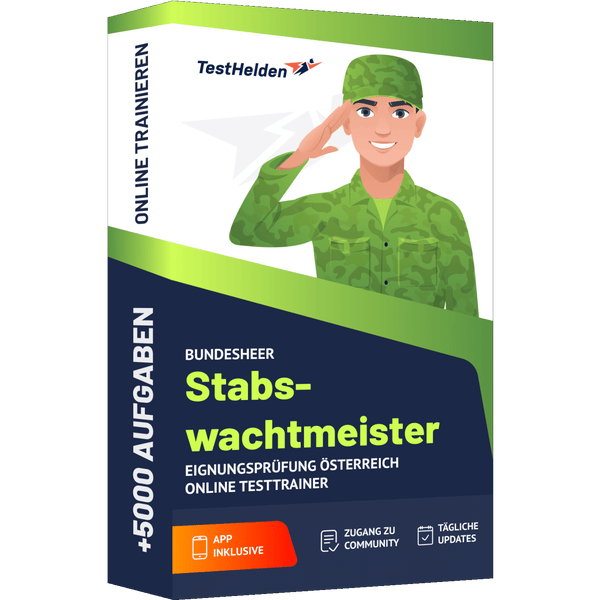 Produktbox Bundesheer Stabswachtmeister Testtrainer