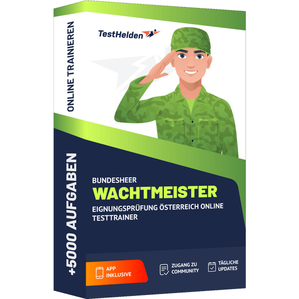 Produktbox Bundesheer Wachtmeister Testtrainer