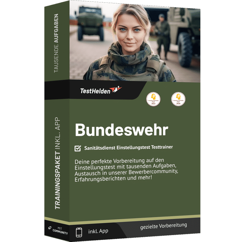 Produktbox des Bundeswehr Sanitätsdienst Testtrainer