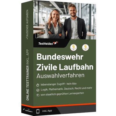 Produktbox Bundeswehr Zivile Laufbahn Testtrainer