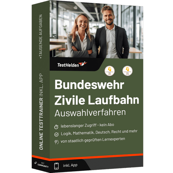 Produktbox Bundeswehr Zivile Laufbahn Testtrainer