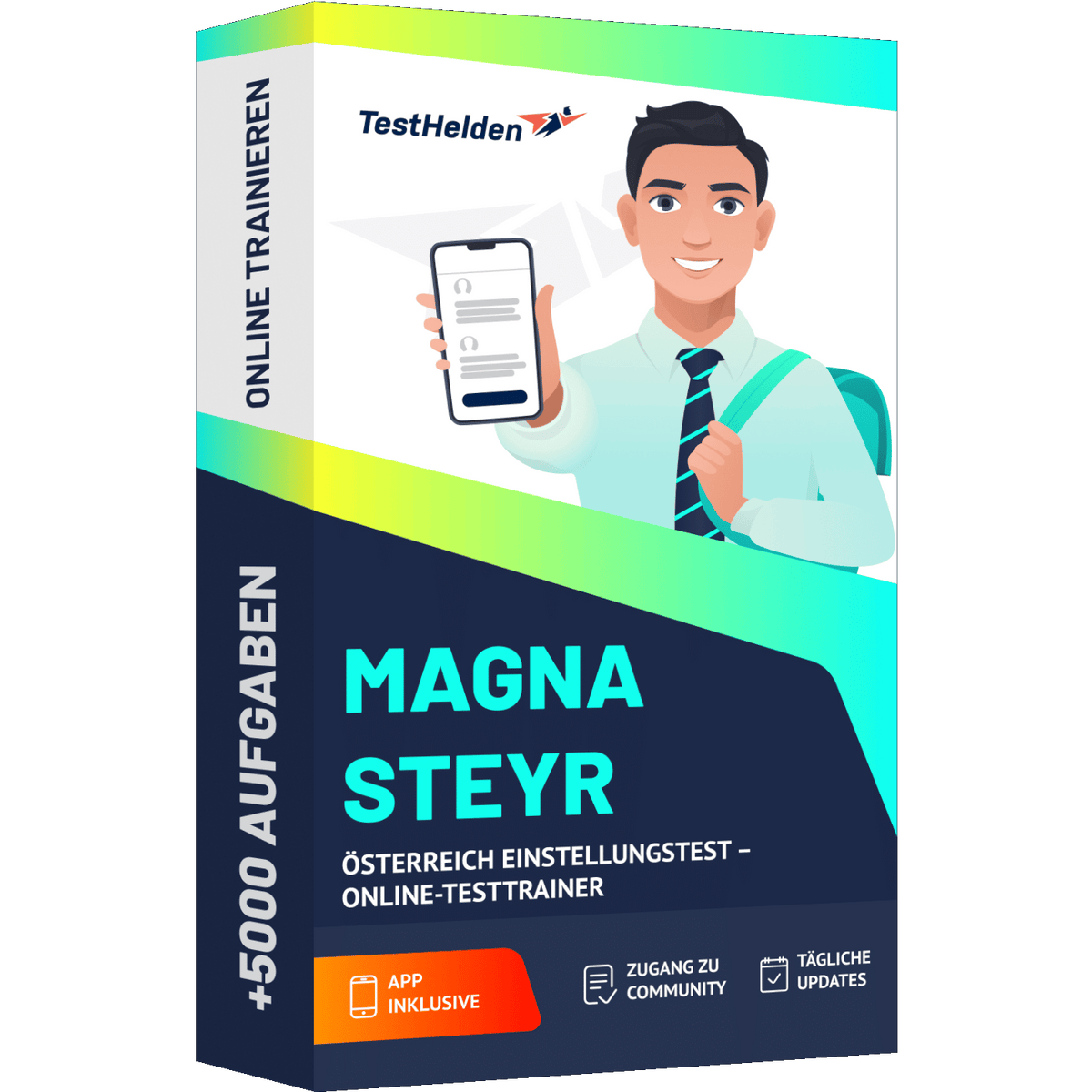 Produktbox Magna Steyr Österreich Einstellungstest 2026 – Online-Testtrainer