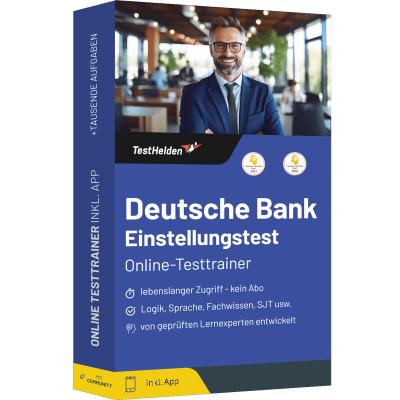 Produktbox Deutsche Bank Einstellungstest 2026 – Online-Testtrainer