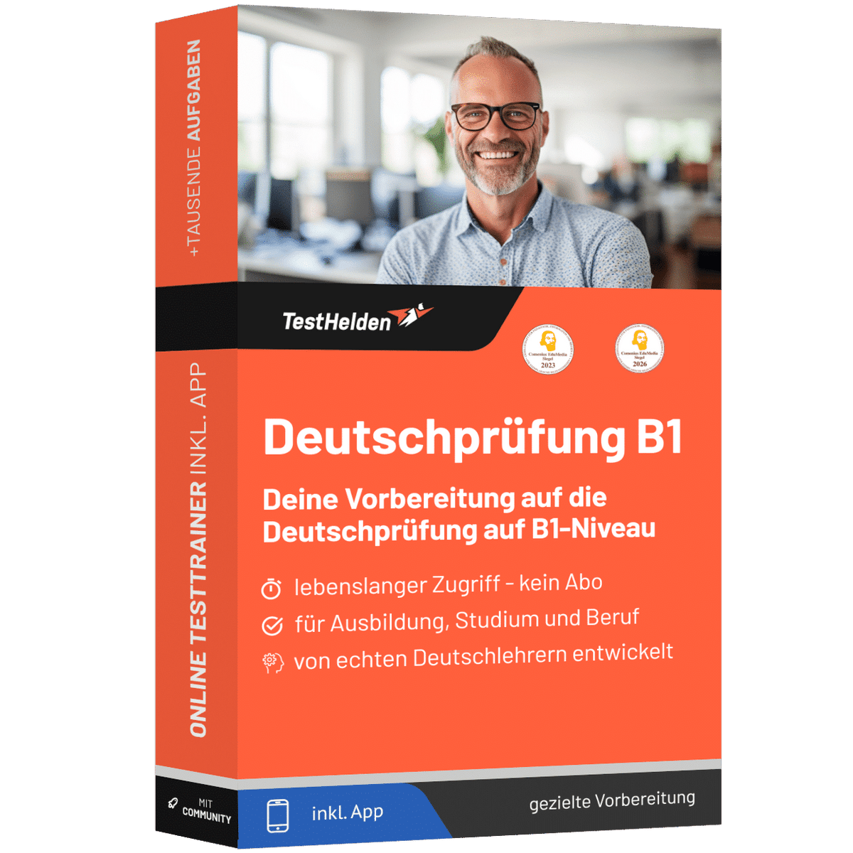 Produktbox Deutschkurs B1 2026 üben – Online Prüfungstraining