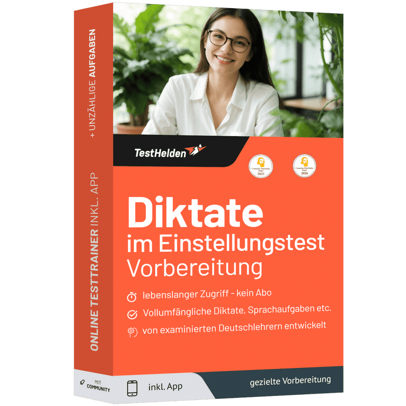 Produktbox des Diktat Testtrainer
