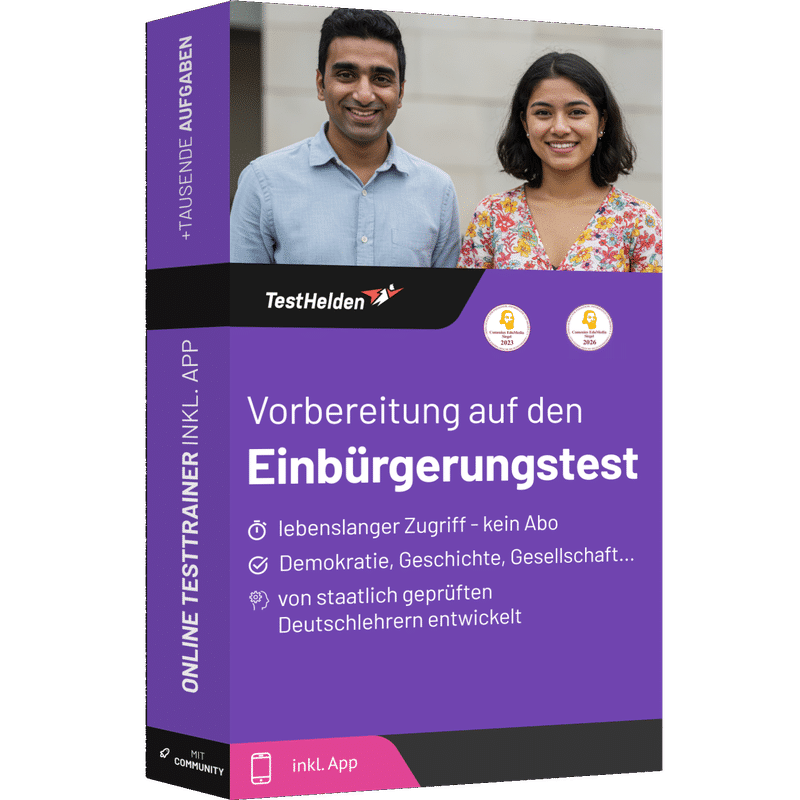 Produktbox des Einbürgerungstest Testtrainer