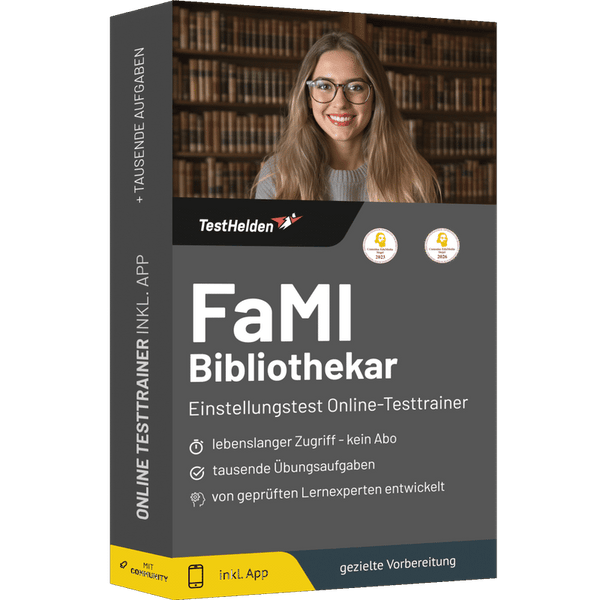Produktbox FaMI/ Bibliothekar Testtrainer