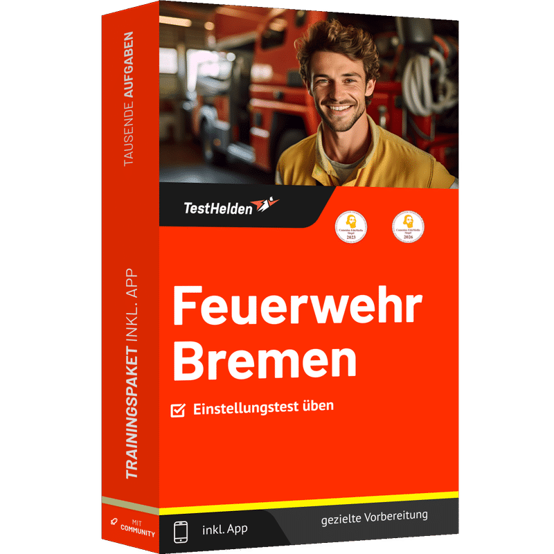 Produktbox Feuerwehr Bremen Einstellungstest 2026 üben – Online Testtrainer