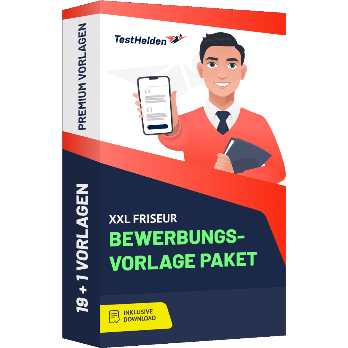 Buchcover friseur-bewerbungsvorlage