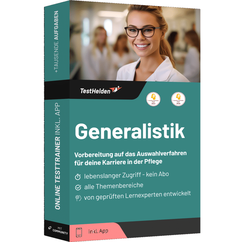 Produktbox Generalistik Prüfung Auswahlverfahren Vorbereitung 2026 – Online Testtrainer