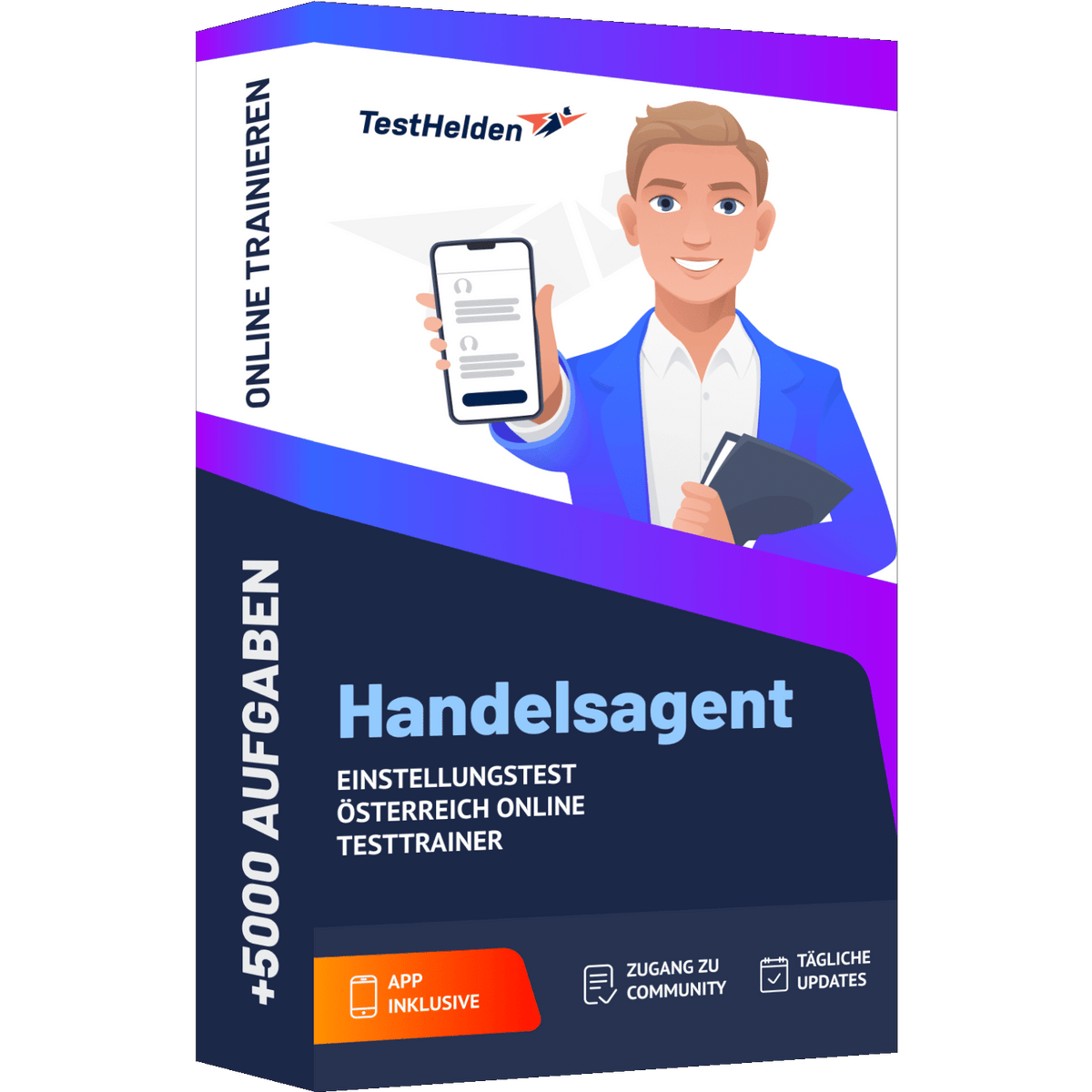 Produktbox Handelsagent Einstellungstest Österreich Vorbereitung 2026 üben – Online Testtrainer