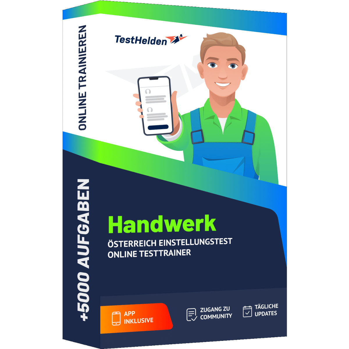 Produktbox Handwerk Österreich Einstellungstest Vorbereitung 2026 – Online Testtrainer