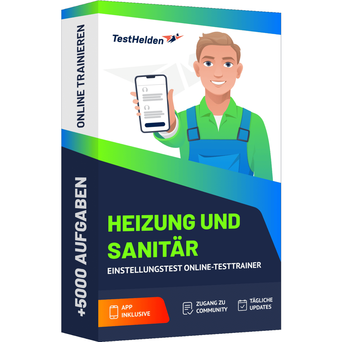 Produktbox Heizung & Sanitär Einstellungstest 2026 üben – Online Testtrainer